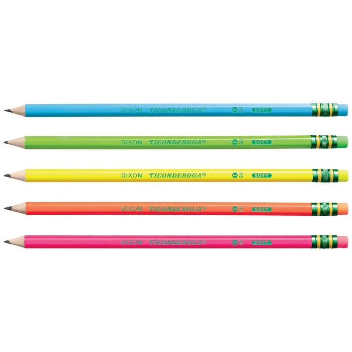 18ct Pencil Neon Ticonderoga