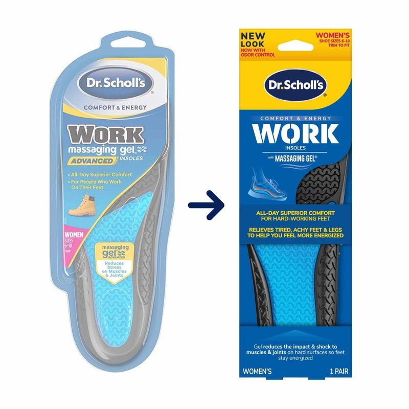 Dr. Scholl's with Massaging Gel Women's Work All-Day Superior Comfort Insoles - 1pair - Size (6-10)