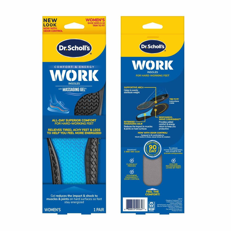 Dr. Scholl's with Massaging Gel Women's Work All-Day Superior Comfort Insoles - 1pair - Size (6-10)