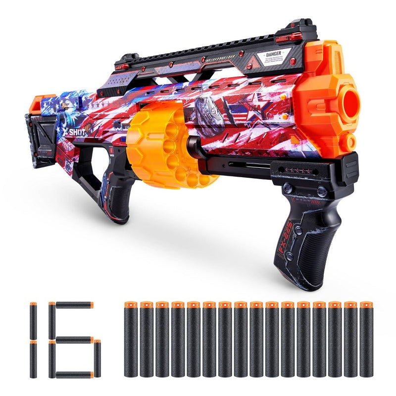X-Shot SKINS Last Stand Dart Blaster - Defense Force by ZURU (LOCAL PICKUP ONLY)