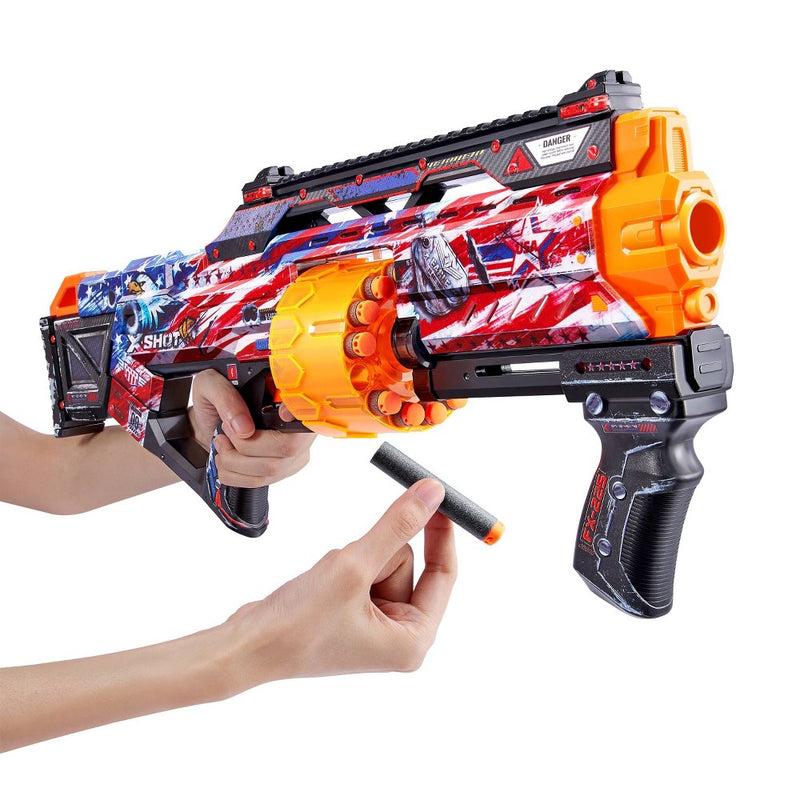 X-Shot SKINS Last Stand Dart Blaster - Defense Force by ZURU (LOCAL PICKUP ONLY)