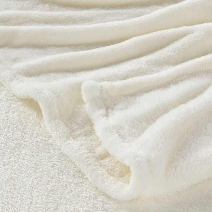King Microplush Bed Blanket Sour Cream - Threshold