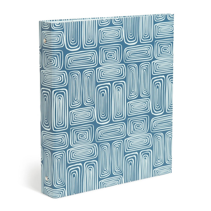 U Brands 1" Binder 3 Ring Urban Botanical Blue