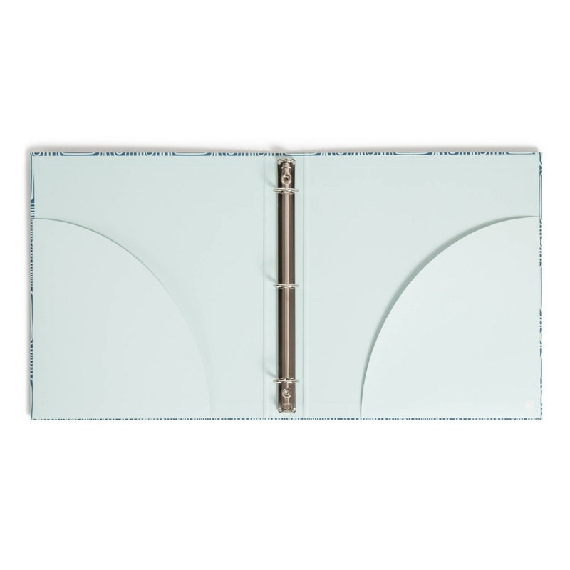 U Brands 1" Binder 3 Ring Urban Botanical Blue