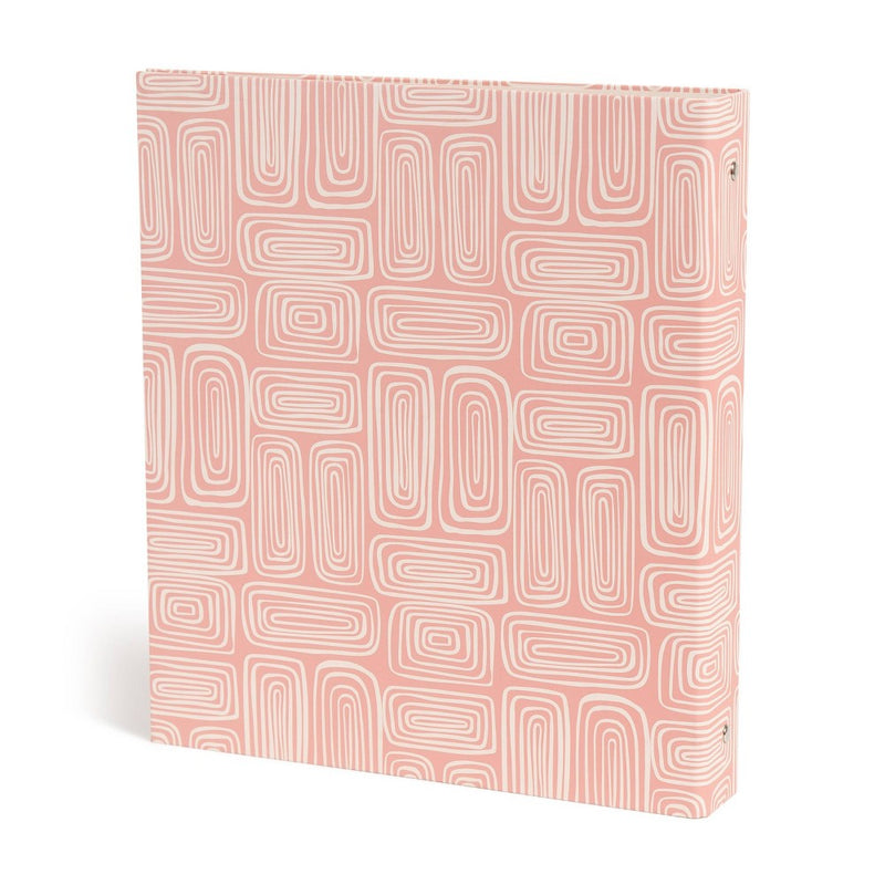 U Brands 1" Binder 3 Ring Urban Botanical Blush