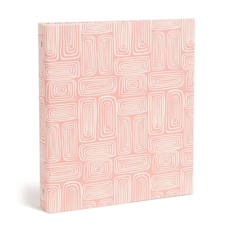 U Brands 1" Binder 3 Ring Urban Botanical Blush