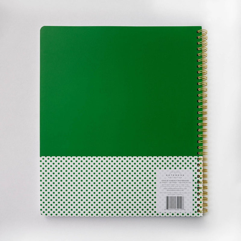 Notebook Collective 70 Sheets 1 Subject College Ruled Spiral Notebook Ping Pong
