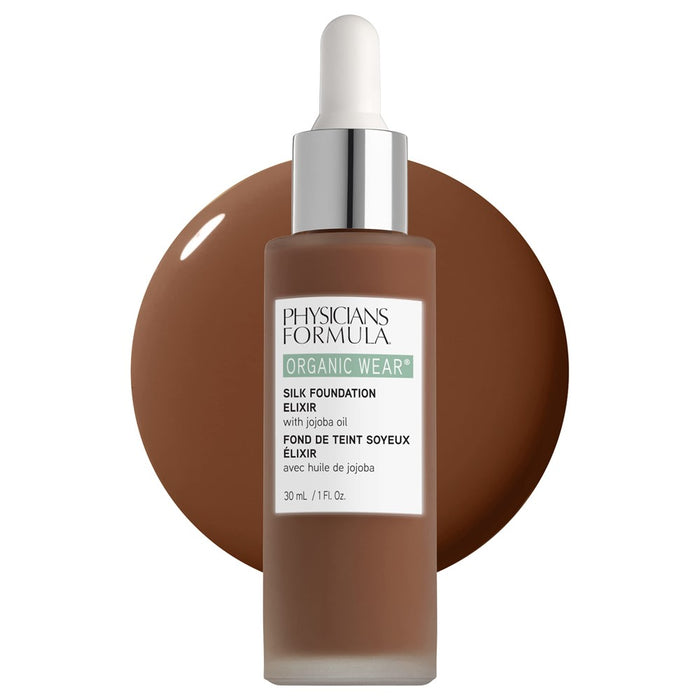 Physicians Formula Organic Wear All Natural Liquid Foundation Elixir Rich, Full Coverage | Dermatologist Tested, Clinicially Tested