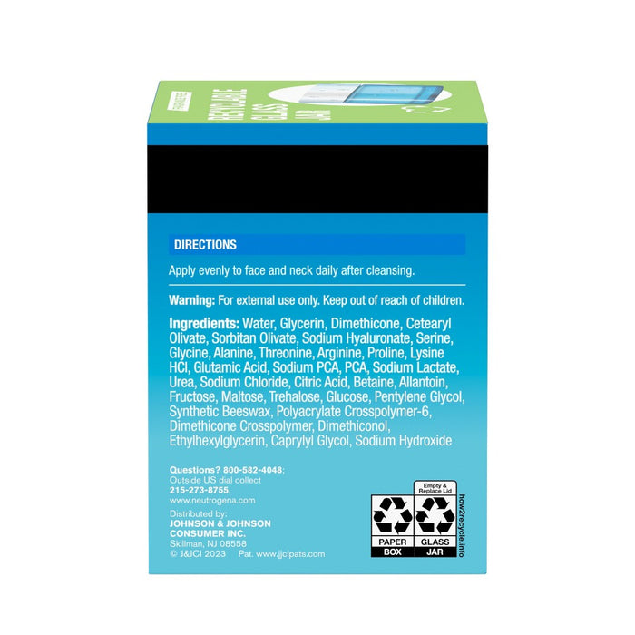 Neutrogena Hydro Boost Hyaluronic Acid Water Gel Face Moisturizer for Dry Skin - Fragrance Free - 1.7 fl oz
