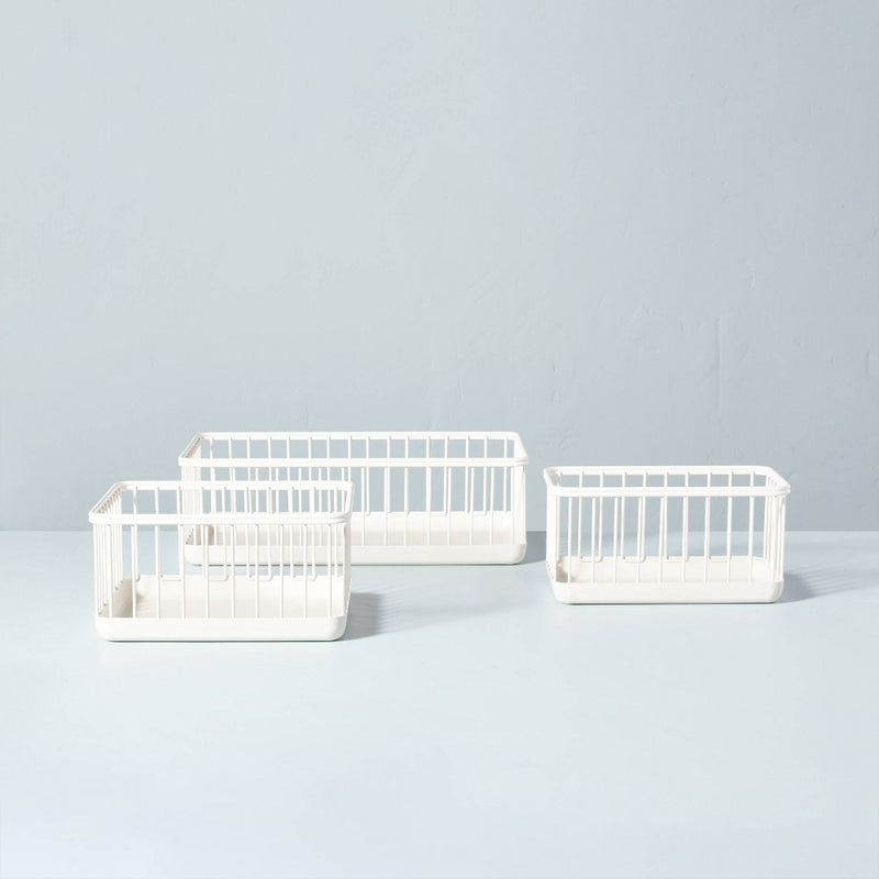 Small Wire Storage Basket Sour Cream - Hearth & Hand with Magnolia