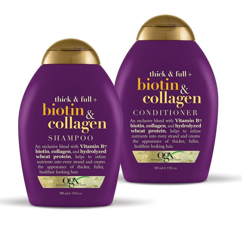 OGX Thick & Full + Biotin & Collagen Volumizing Conditioner for Thin Hair - 13 fl oz