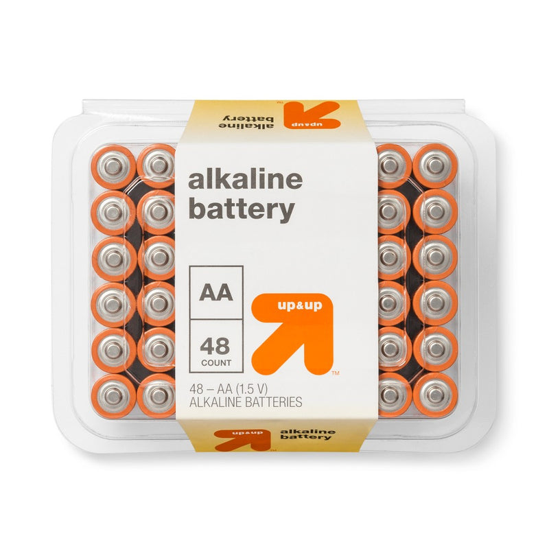 AA Batteries - 48pk Alkaline Battery - up & up EXP: 04/2033