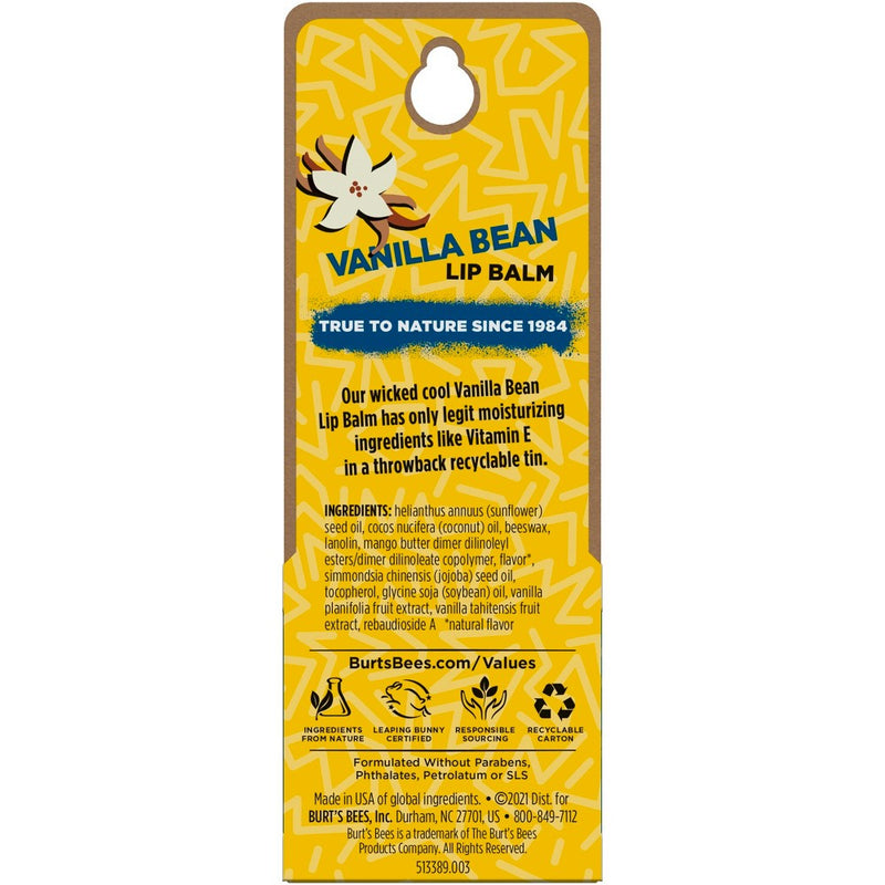 Burt's Bees Tin Lip Balm - Vanilla Bean - 0.3oz