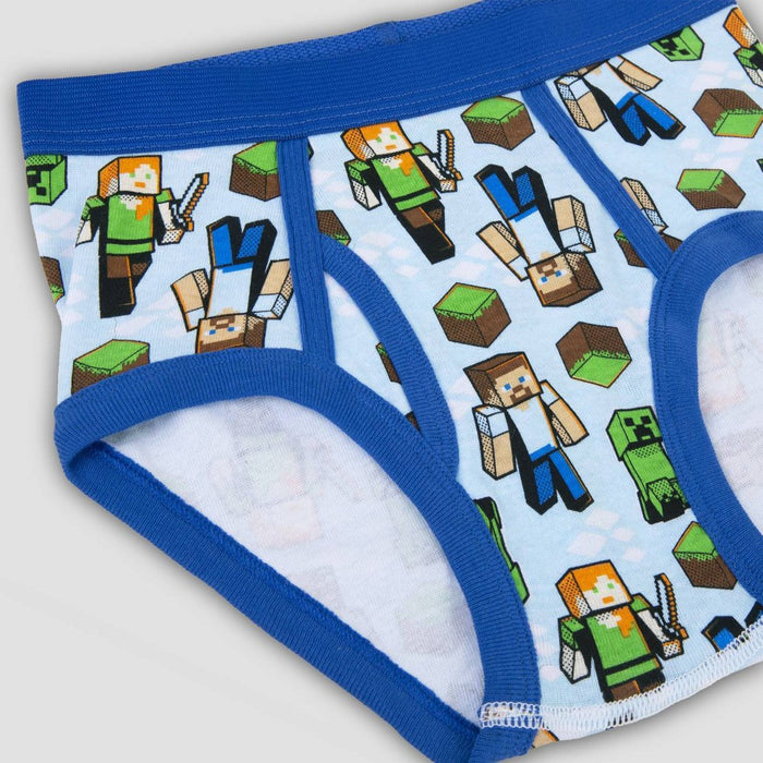Boys' Mojang Minecraft 5pk Briefs Underwear - 8
