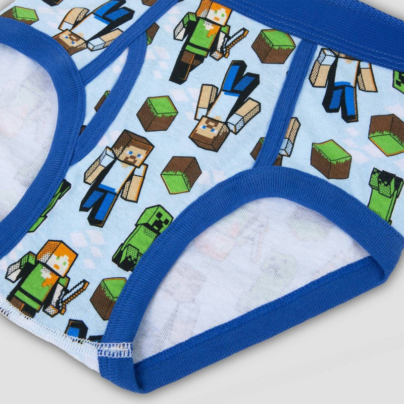 Boys' Mojang Minecraft 5pk Briefs Underwear - 8