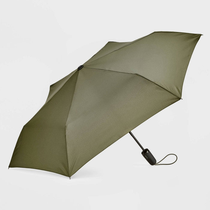 ShedRain Auto Open Auto Close Compact Umbrella - Moss Green