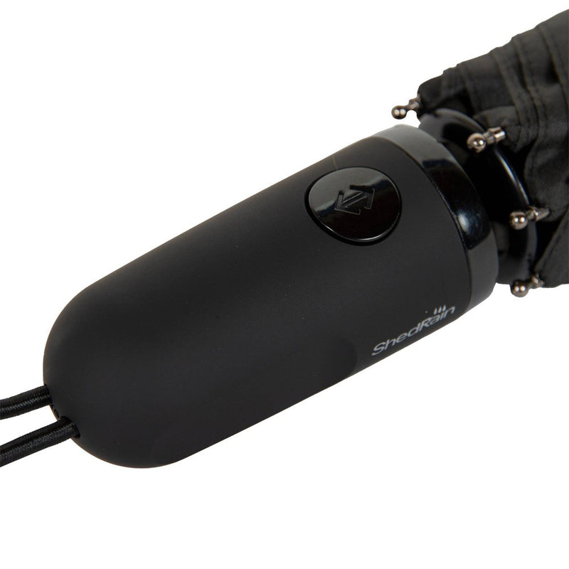 ShedRain Auto Open Auto Close Compact Umbrella - Black
