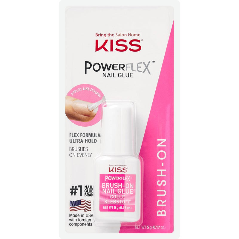 KISS PowerFlex Brush-On Nail Glue - 0.17oz
