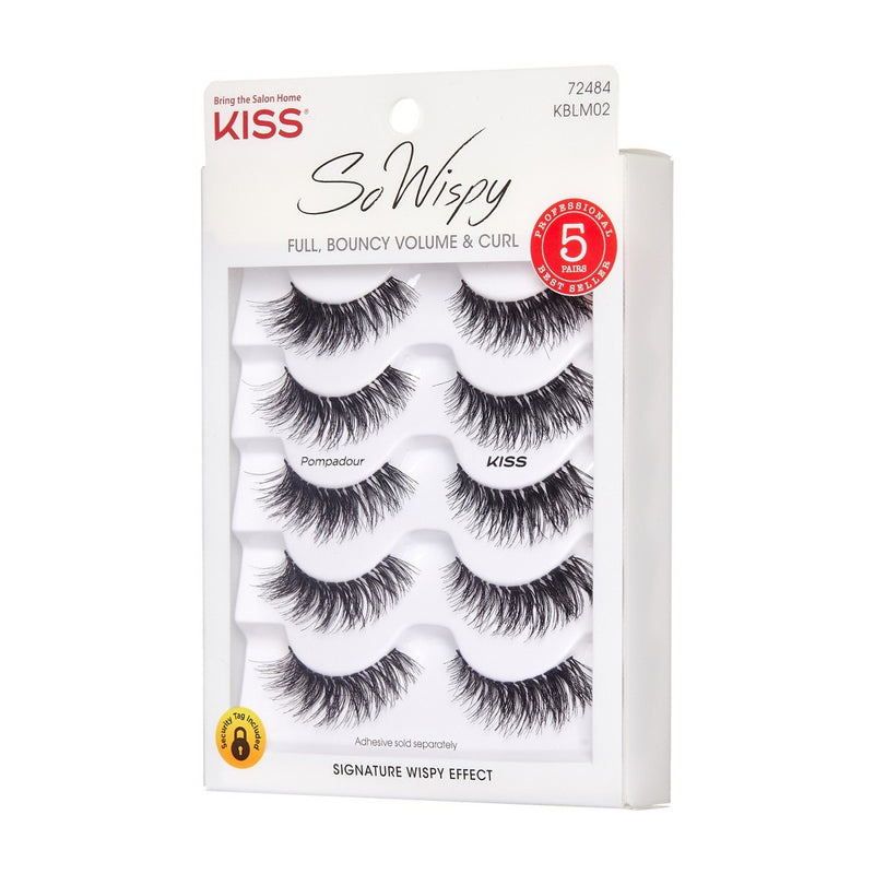 KISS So Wispy Full Volume Fake Eyelashes - Pompadour - 5 Pairs