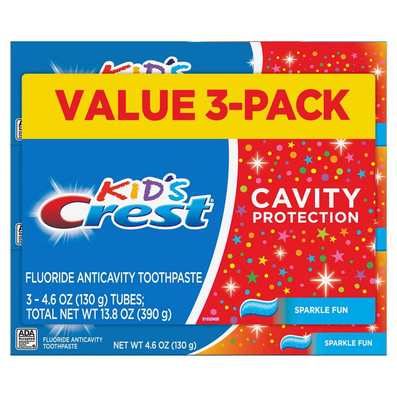Crest Kids' Cavity Protection Sparkle Fun Flavor Toothpaste - 4.6oz/3pk