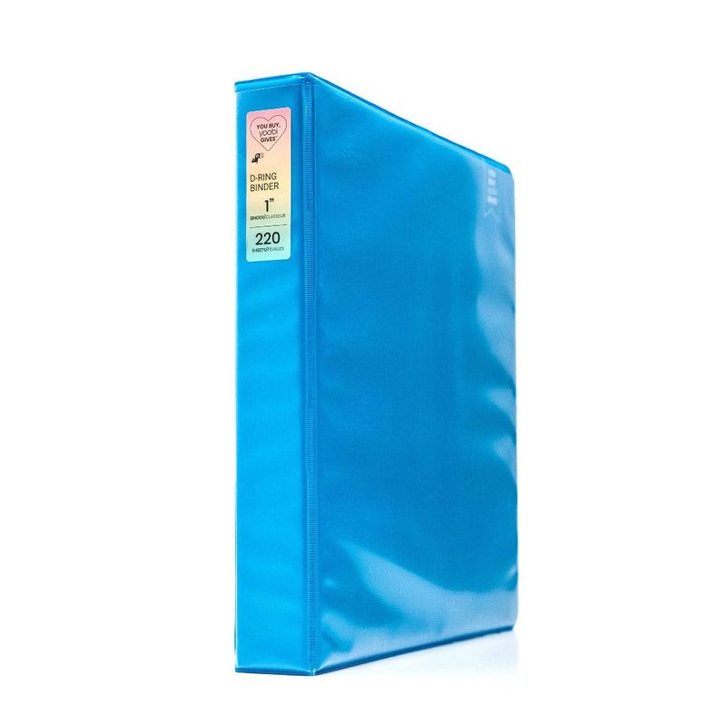 1" 275 Sheet Ring Binder Blue - Yoobi