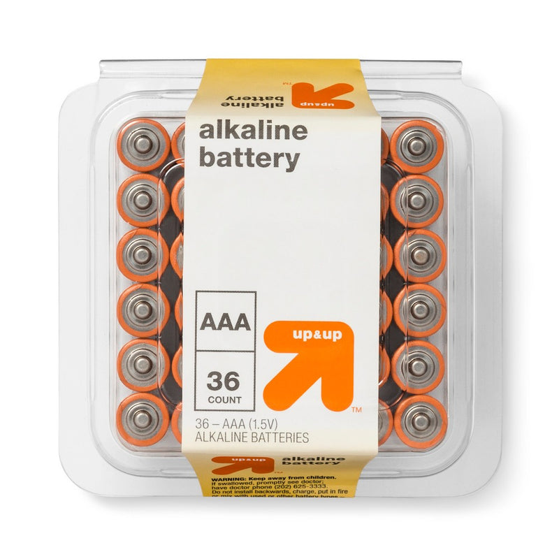 AAA Batteries - 36pk Alkaline Battery - up & up