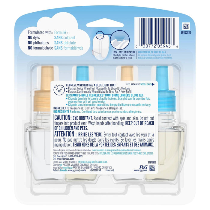 Febreze Odor-Fighting Fade Defy Plug Air Freshener - Serene Vanilla Sunrise - 0.87 fl oz