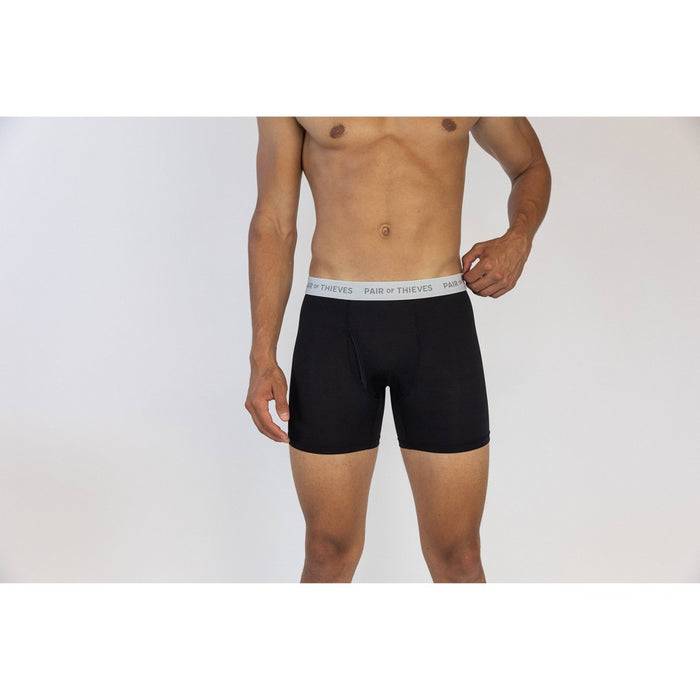 Pair of Thieves Men's Super Fit Boxer Briefs 2pk - Galaxy/Black M