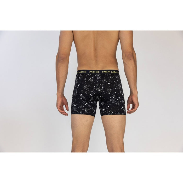 Pair of Thieves Men's Super Fit Boxer Briefs 2pk - Galaxy/Black M