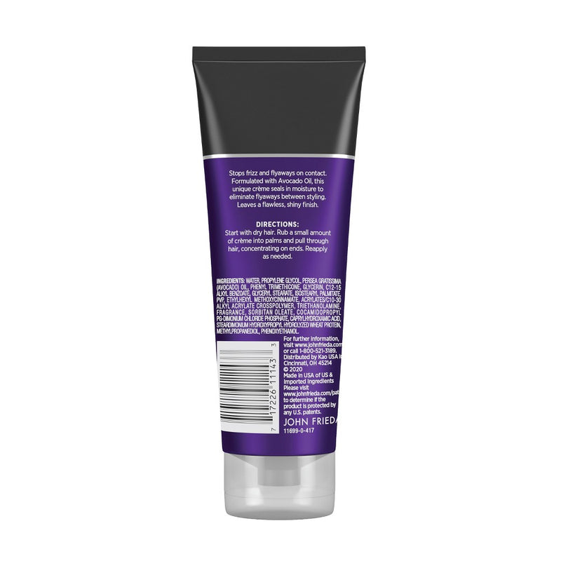 John Frieda Frizz Ease Secret Weapon Touch-Up Creme, Anti Frizz Styling, Calm Frizzy Hair Avocado Oil - 4oz