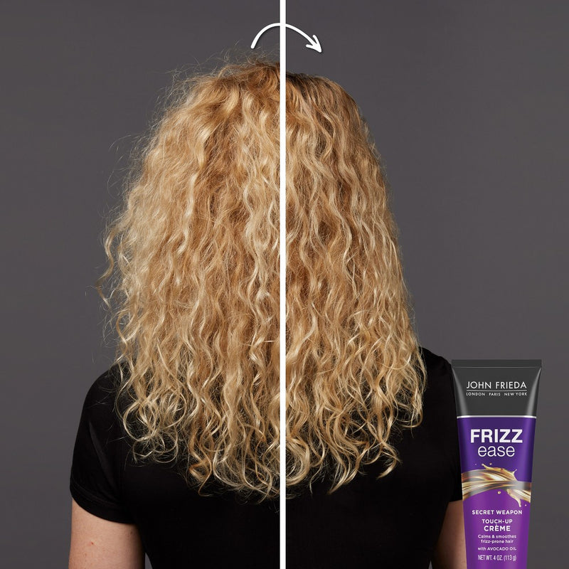 John Frieda Frizz Ease Secret Weapon Touch-Up Creme, Anti Frizz Styling, Calm Frizzy Hair Avocado Oil - 4oz