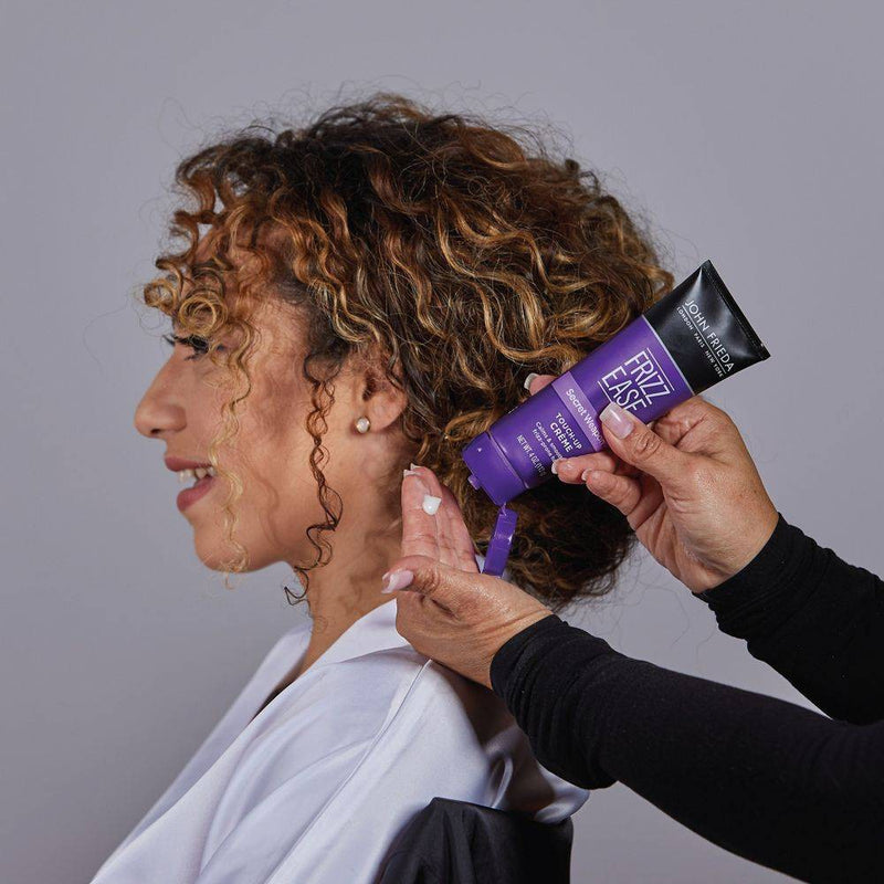 John Frieda Frizz Ease Secret Weapon Touch-Up Creme, Anti Frizz Styling, Calm Frizzy Hair Avocado Oil - 4oz