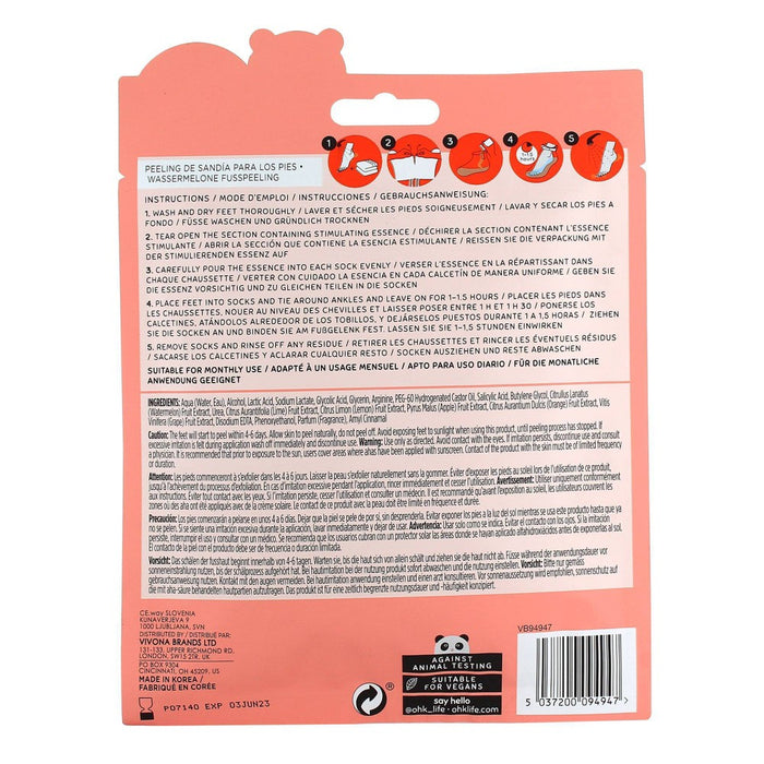 Oh K! Watermelon Foot Peel - 1.36 fl oz