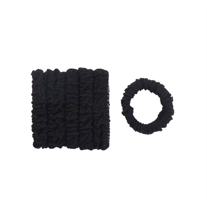 scunci Hybrid Ponytailers Unbreakable Hair Elastics - Black - 6ct