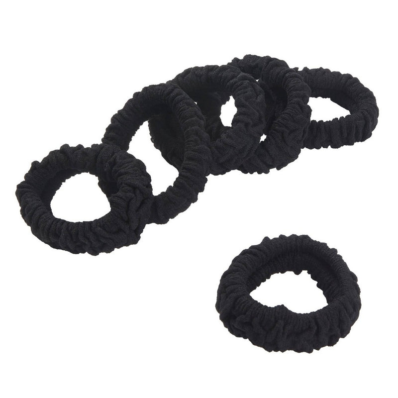 scunci Hybrid Ponytailers Unbreakable Hair Elastics - Black - 6ct
