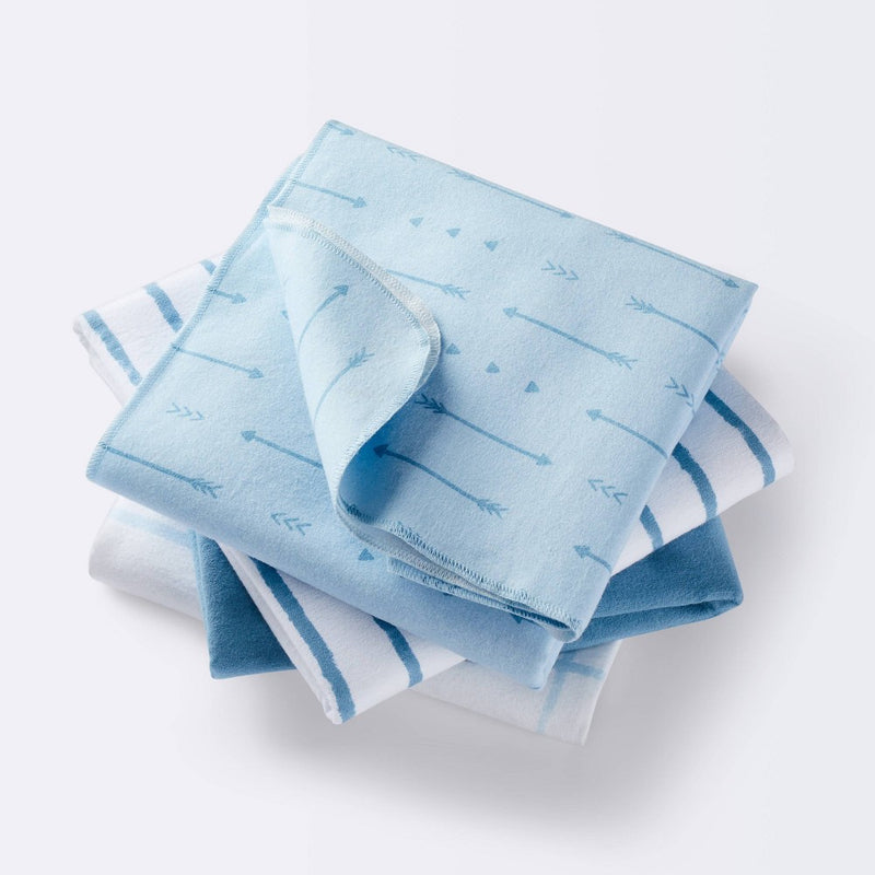 Flannel Baby Blanket - Arrows and Stripes - Cloud Island