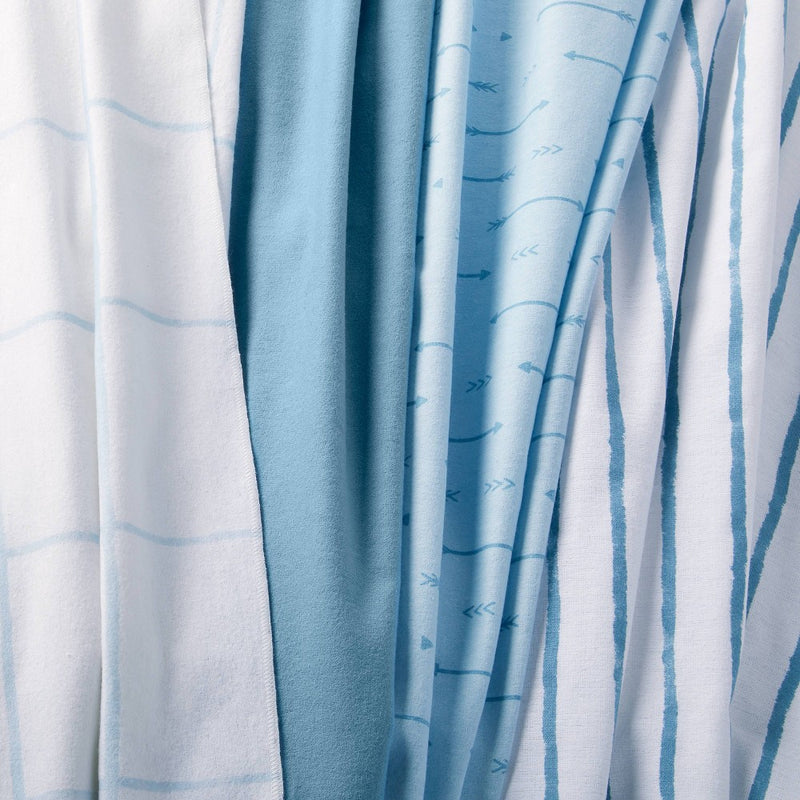 Flannel Baby Blanket - Arrows and Stripes - Cloud Island