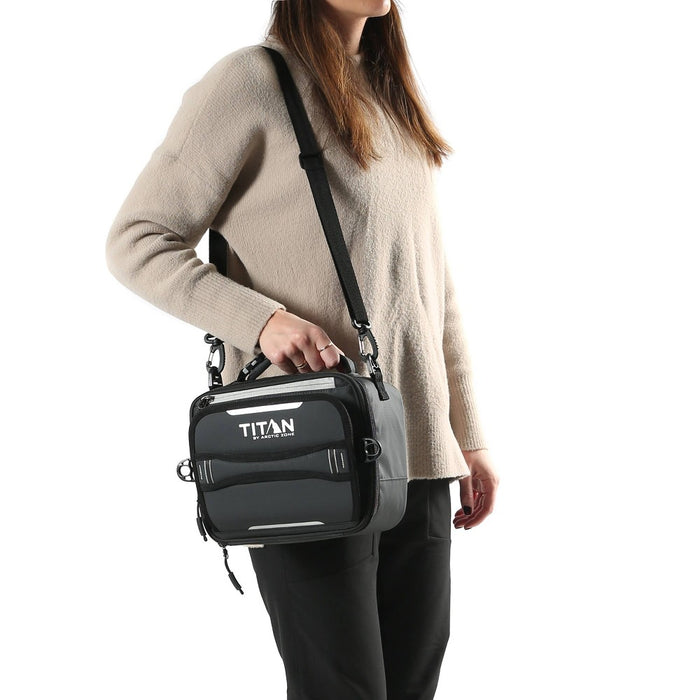 Arctic Zone Fridge Cold EVA Molded Lunch Box - Black/Silver