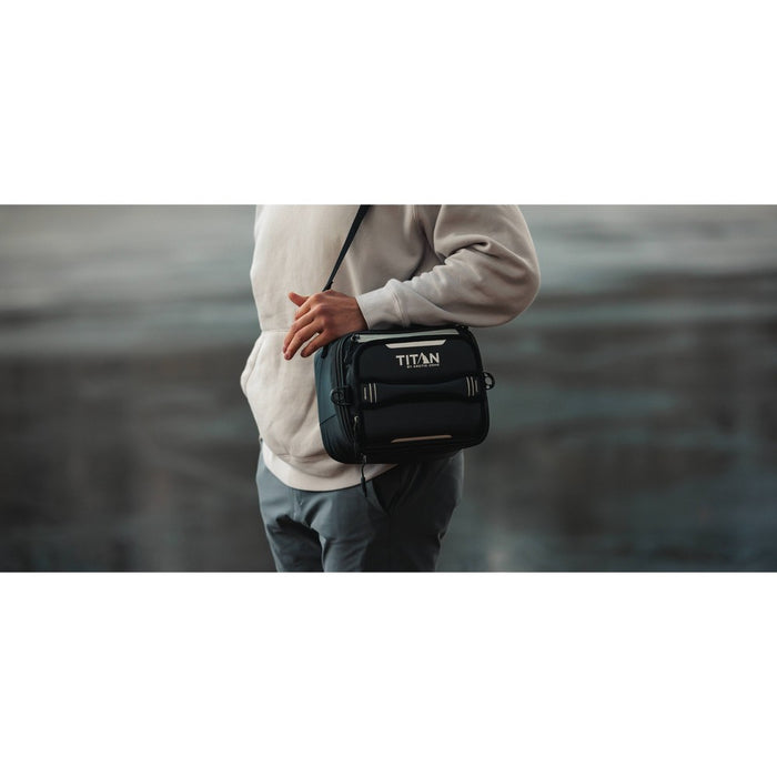 Arctic Zone Fridge Cold EVA Molded Lunch Box - Black/Silver