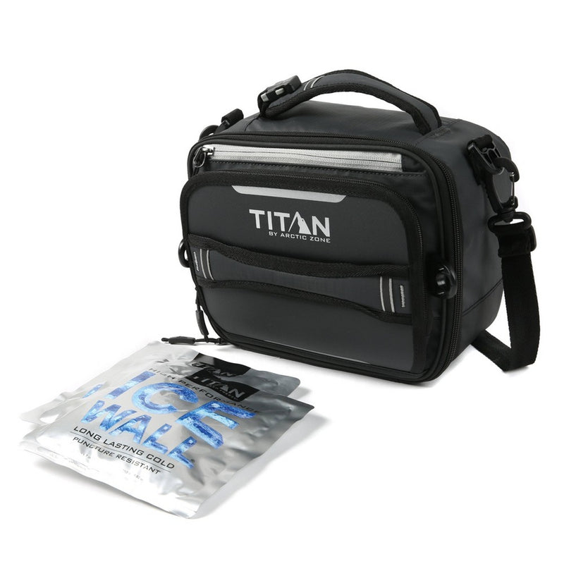 Arctic Zone Fridge Cold EVA Molded Lunch Box - Black/Silver