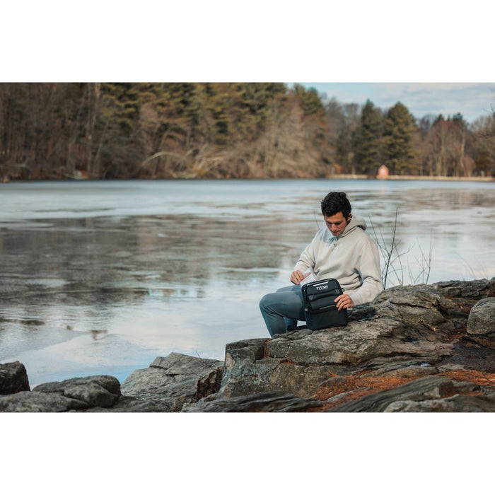 Arctic Zone Fridge Cold EVA Molded Lunch Box - Black/Silver