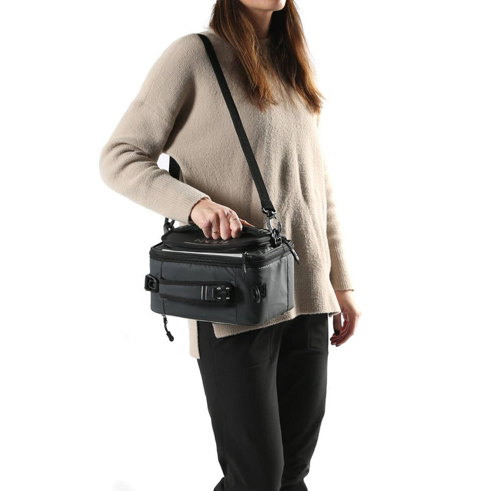 Arctic Zone Fridge Cold EVA Molded Lunch Box - Black/Silver