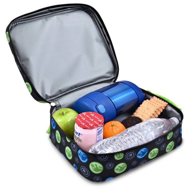 Jurassic World North-South Kids' Lunch Bag - Black