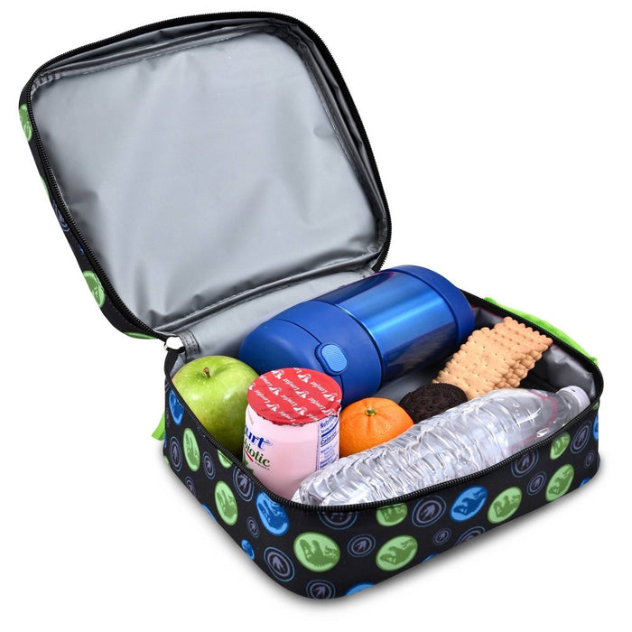 Jurassic World North-South Kids' Lunch Bag - Black