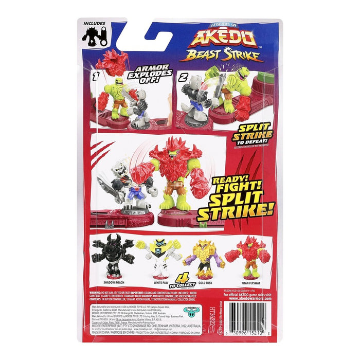 Legends of Akedo Beast Strike Battle Giants Gold Tusk Action Figure.