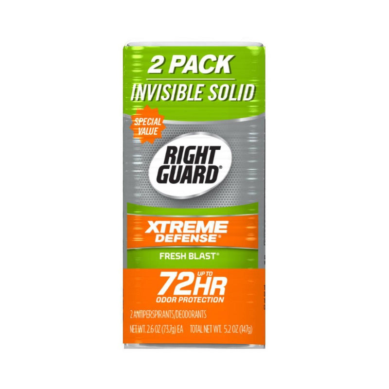 Right Guard Xtreme Invisible Solid Fresh Blast Antiperspirant & Deodorant - 2.6oz/2pk