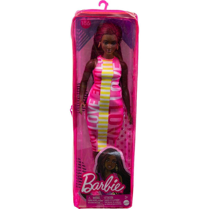Barbie Fashionistas Doll #186 - Sleeveless Love Dress