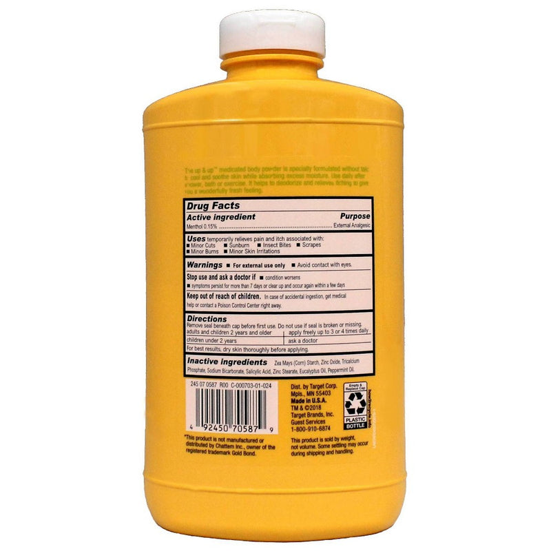 Medicated Body Powder Talc Free - 10oz - up & up