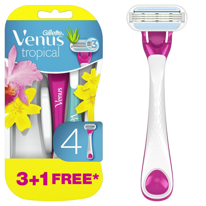 Venus Tropical Women's Disposable Razors - 4ct