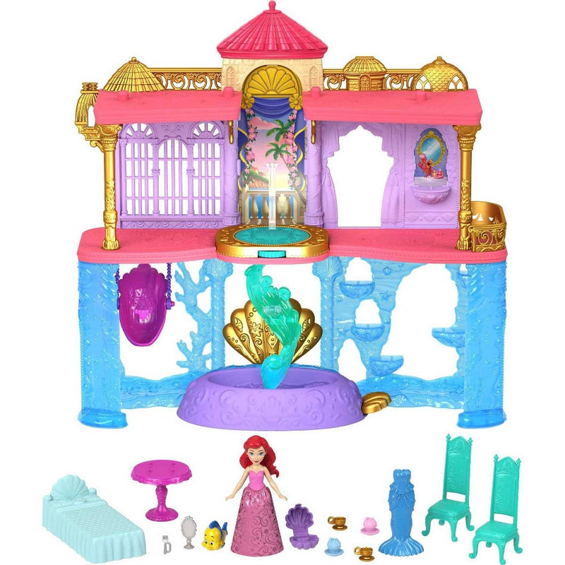 Disney Princess Ariel's Stacking Castle Doll House with Small Doll